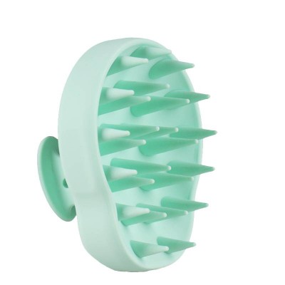 Lohas 100% All Silicone Gourd Head Massager Silicone Scalp Scrub Brush Silicone  Washing Hair Massage Brush Custom LOGO